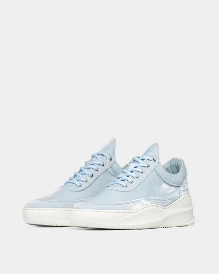 Low Top Sky Velvet Baby Blue Women Filling Pieces Sneakers