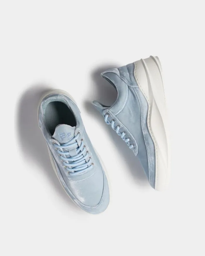 Low Top Sky Velvet Baby Blue Women Filling Pieces Sneakers