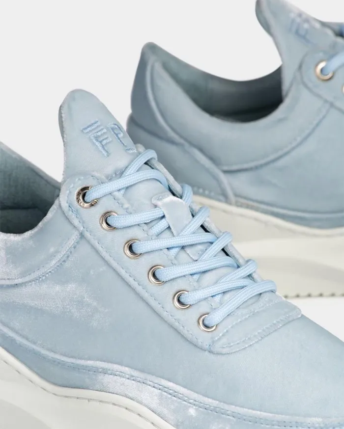 Low Top Sky Velvet Baby Blue Women Filling Pieces Sneakers