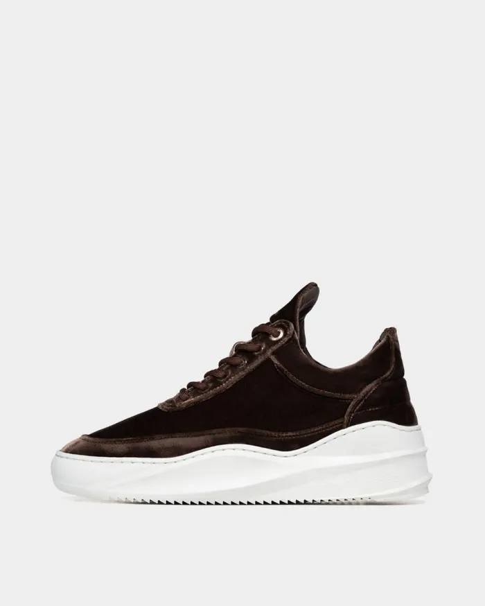 Low Top Sky Velvet Taupe Women Filling Pieces Sneakers