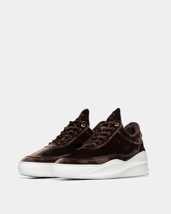 Low Top Sky Velvet Taupe Women Filling Pieces Sneakers