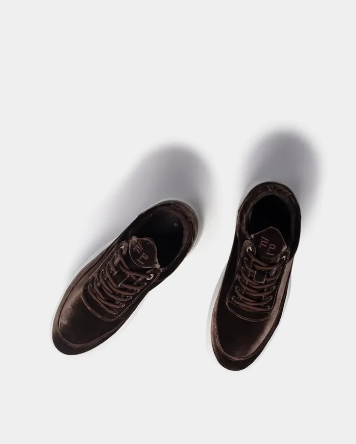 Low Top Sky Velvet Taupe Women Filling Pieces Sneakers