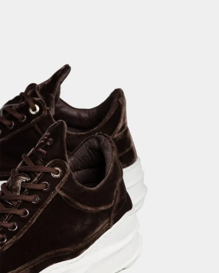 Low Top Sky Velvet Taupe Women Filling Pieces Sneakers
