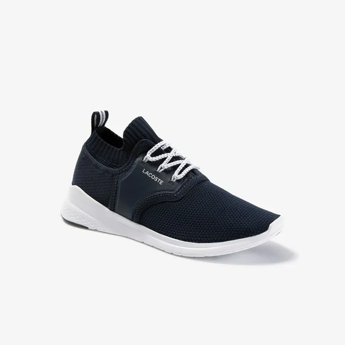 LT Sense Textile and Mesh Sneakers NvyWht Mens Lacoste Sneakers Online Store