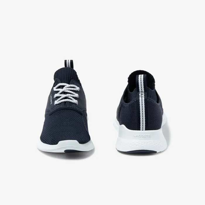 LT Sense Textile and Mesh Sneakers NvyWht Mens Lacoste Sneakers Online Store