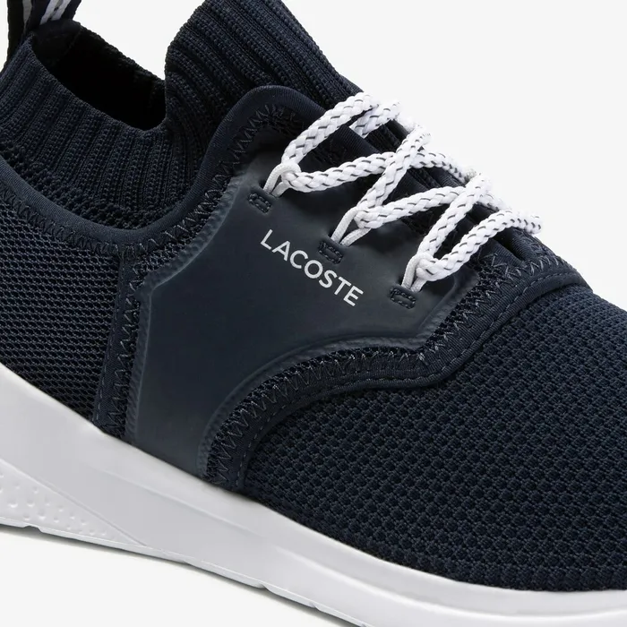 LT Sense Textile and Mesh Sneakers NvyWht Mens Lacoste Sneakers Online Store
