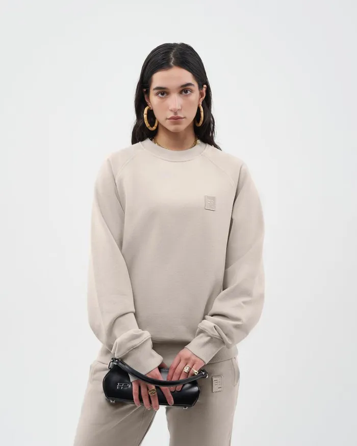Lux Crewneck Cool Grey WomenMen Filling Pieces Hoodies and Sweatshirts
