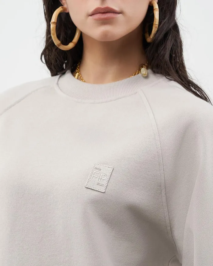 Lux Crewneck Cool Grey WomenMen Filling Pieces Hoodies and Sweatshirts