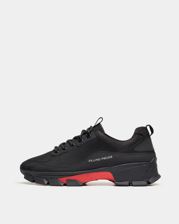 Lux Radar Fade Red Black MenWomen Filling Pieces Sneakers