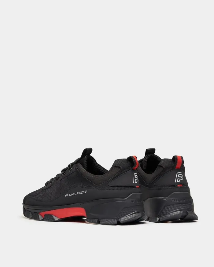 Lux Radar Fade Red Black MenWomen Filling Pieces Sneakers