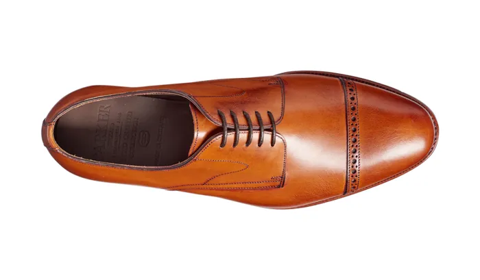 Lynton 8211 Antique Rosewood Calf Mens Barker Shoes Brogues
