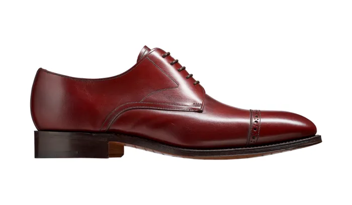 Lynton 8211 Cherry Calf Mens Barker Shoes Brogues