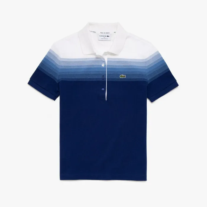Made in France Organic Cotton Piqu Polo Shirt Navy BlueBlueWhite Womens Lacoste Polos Popular Made in France Organic Cotton Piqu Polo Shirt Navy BlueBlueWhite Womens Lacoste Polos Popular