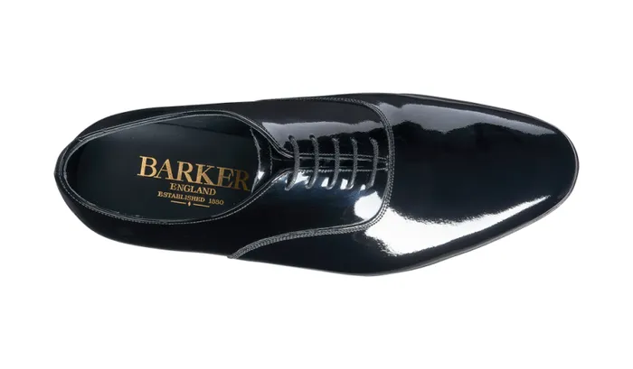 Madeley 8211 Black Patent Mens Barker Shoes Oxfords