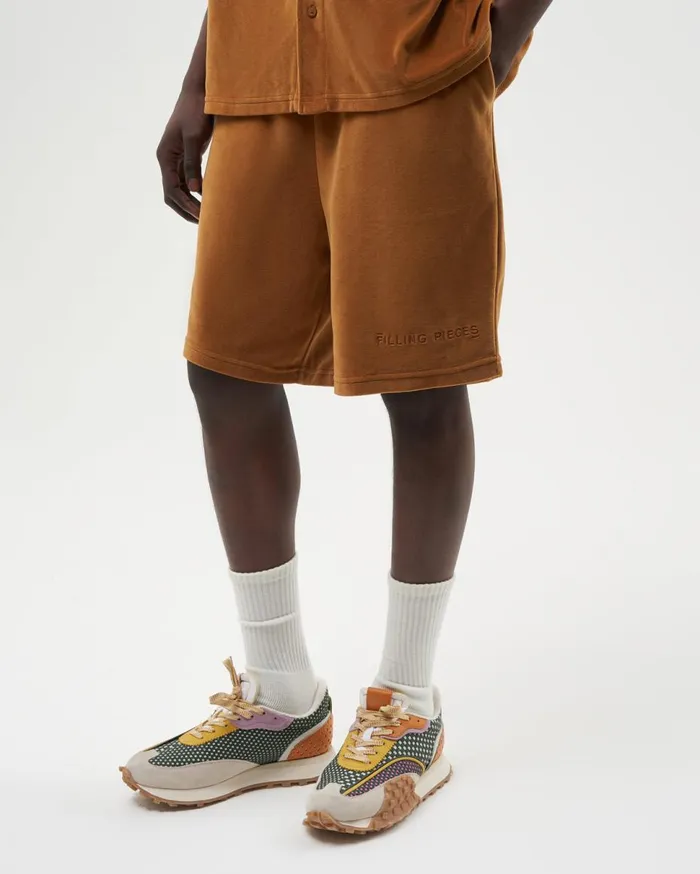 Male Shorts Velvet Caramel Beige Men Filling Pieces Pants and Shorts