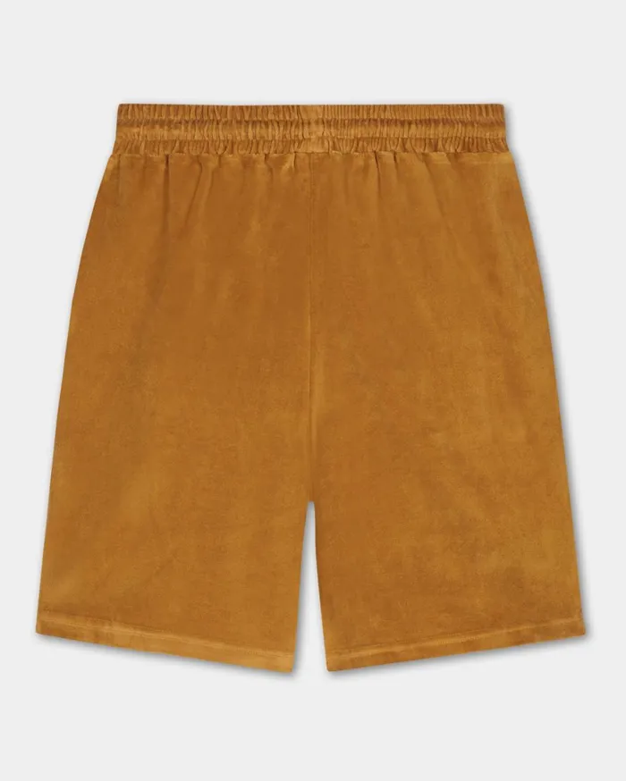 Male Shorts Velvet Caramel Beige Men Filling Pieces Pants and Shorts