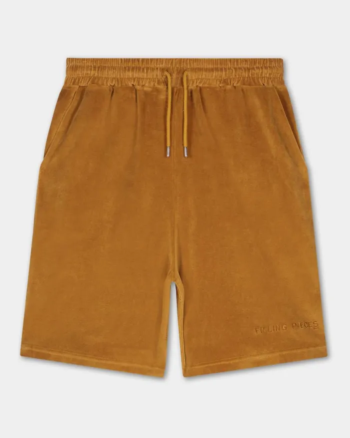 Male Shorts Velvet Caramel Beige Men Filling Pieces Pants and Shorts