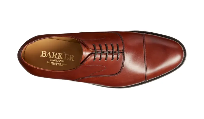 Malvern 8211 Rosewood Calf Mens Barker Shoes Oxfords