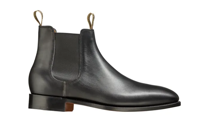 Mansfield 8211 Black Calf Mens Barker Shoes Boots