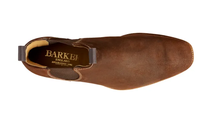 Mansfield 8211 Brown Waxy Suede Mens Barker Shoes Boots