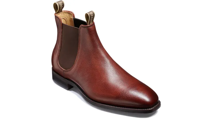 Mansfield 8211 Cherry Grain Mens Barker Shoes Boots