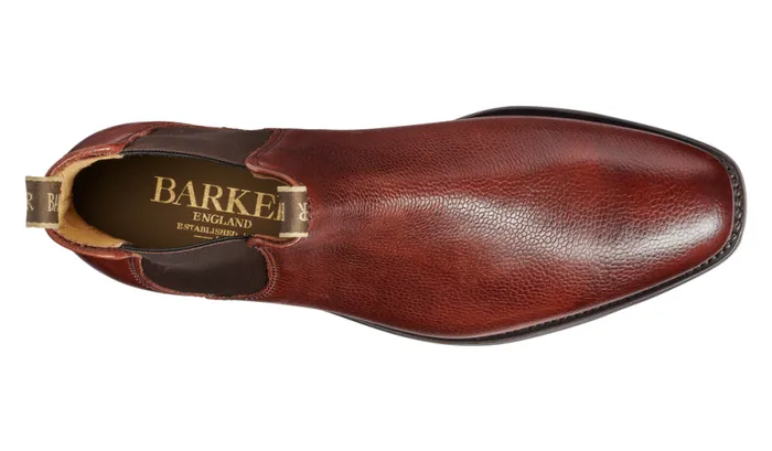 Mansfield 8211 Cherry Grain Mens Barker Shoes Boots