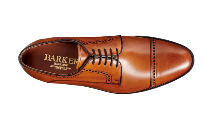 Marcus 8211 Antique Rosewood Mens Barker Shoes Brogues