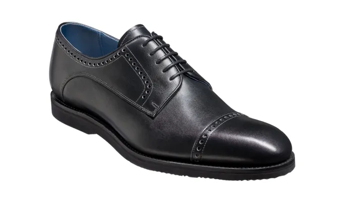 Marcus 8211 Black Calf Mens Barker Shoes Brogues