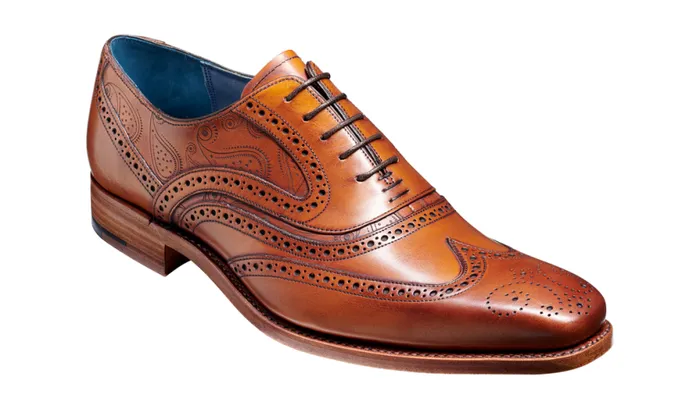 McClean 8211 Antique Rosewood Paisley Mens Barker Shoes Brogues