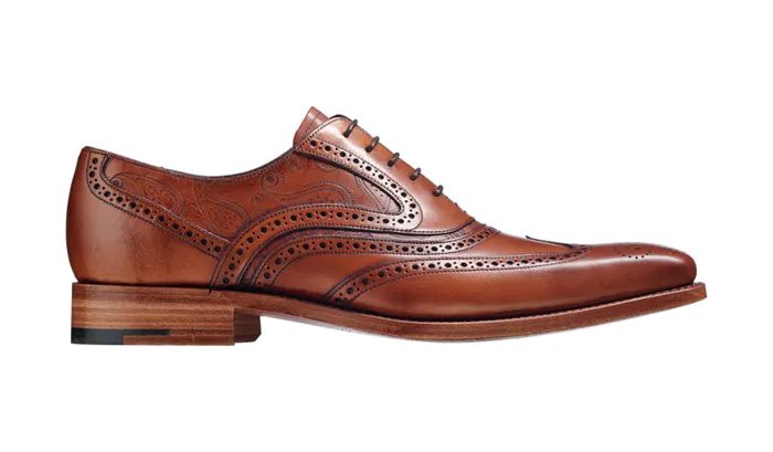 McClean 8211 Antique Rosewood Paisley Mens Barker Shoes Brogues