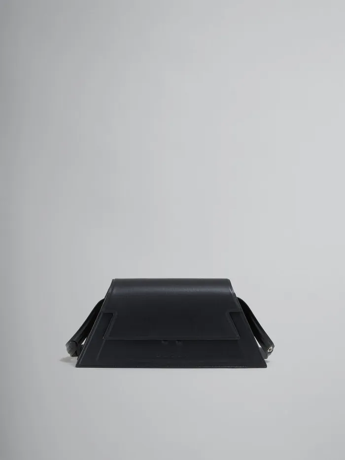 Medium Trunkoise Bag In Smooth Black Leather Women Marni Shoulder Bags
