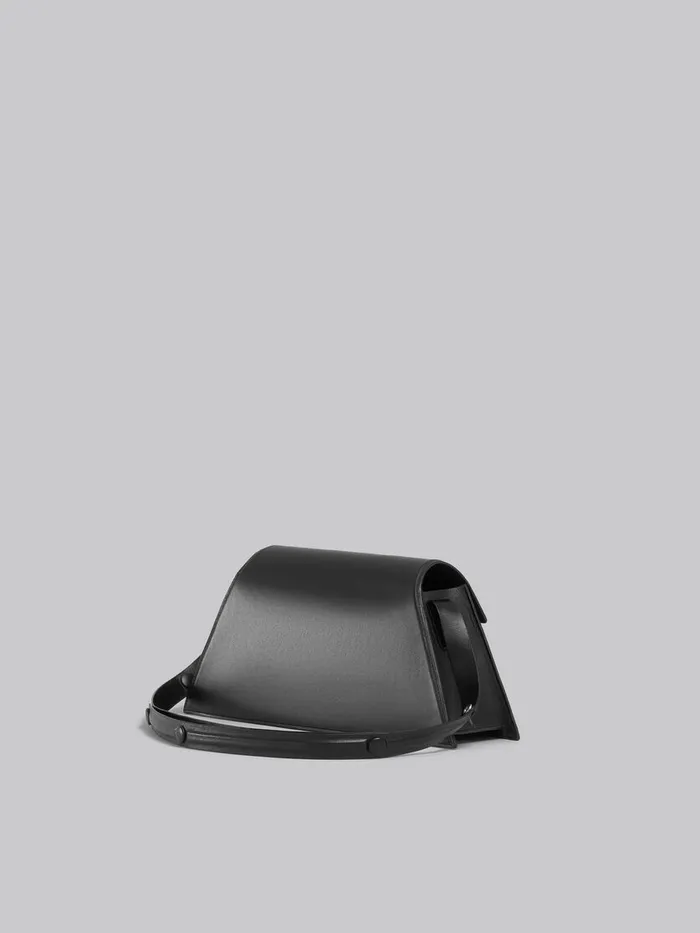 Medium Trunkoise Bag In Smooth Black Leather Women Marni Shoulder Bags