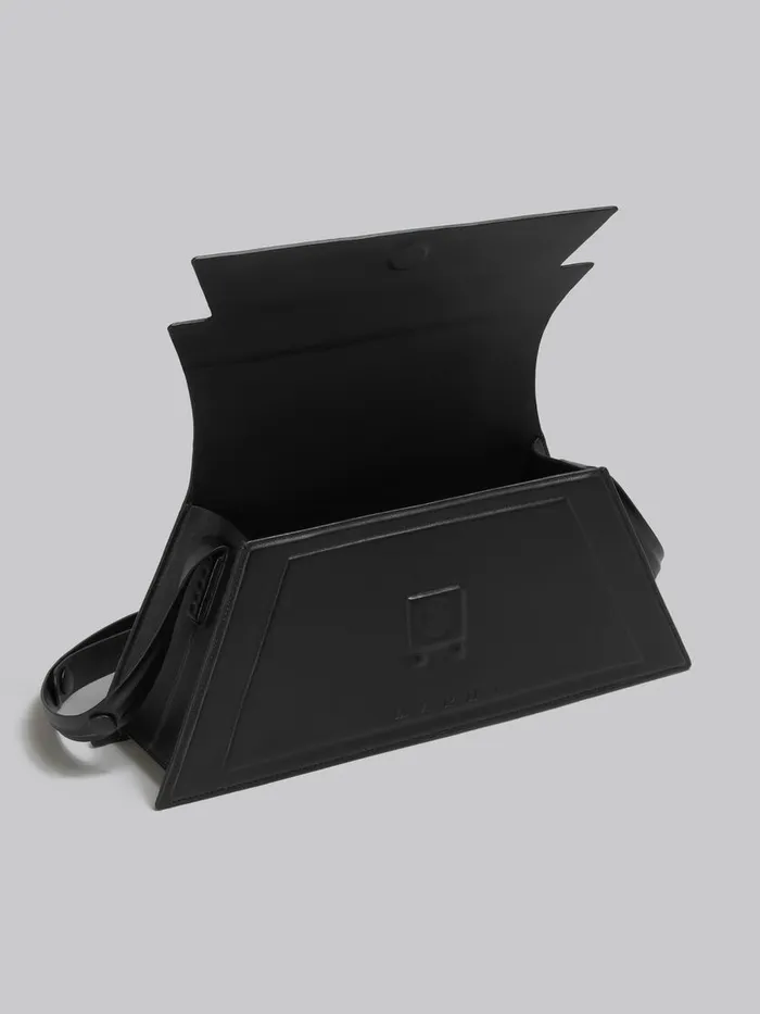 Medium Trunkoise Bag In Smooth Black Leather Women Marni Shoulder Bags