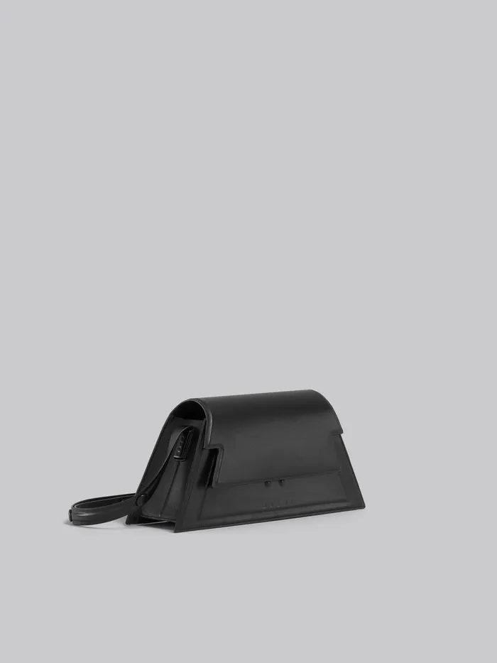 Medium Trunkoise Bag In Smooth Black Leather Women Marni Shoulder Bags