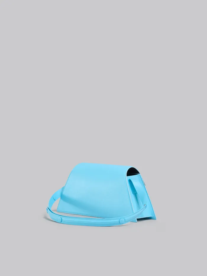 Medium Trunkoise Bag In Smooth Light Blue Leather Women Marni Shoulder Bags