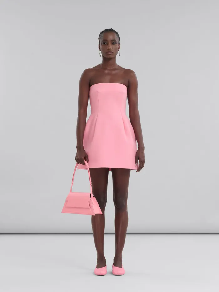 Medium Trunkoise Bag In Smooth Light Pink Leather Women Marni Shoulder Bags