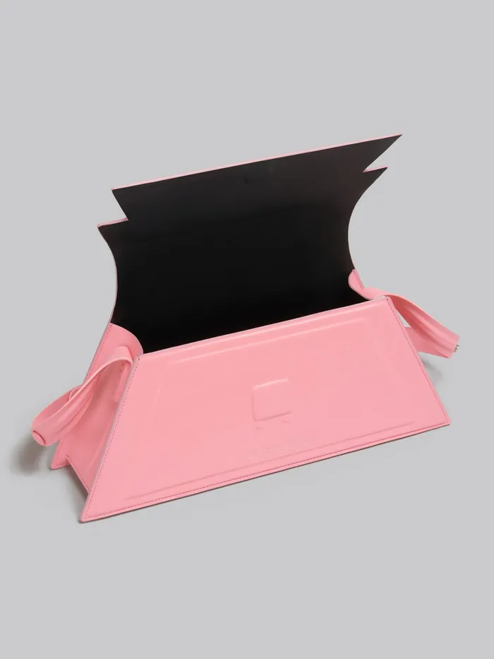 Medium Trunkoise Bag In Smooth Light Pink Leather Women Marni Shoulder Bags