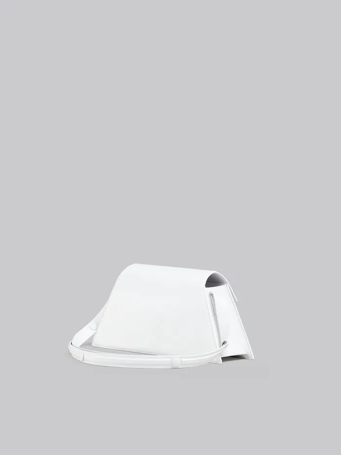 Medium Trunkoise Bag In Smooth White Leather Women Marni Shoulder Bags