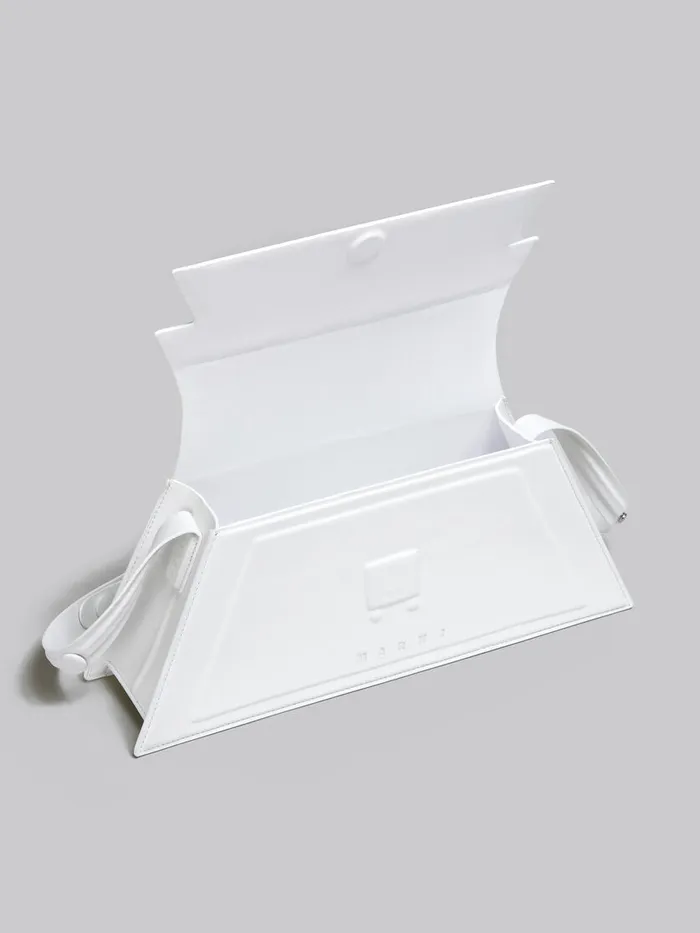 Medium Trunkoise Bag In Smooth White Leather Women Marni Shoulder Bags