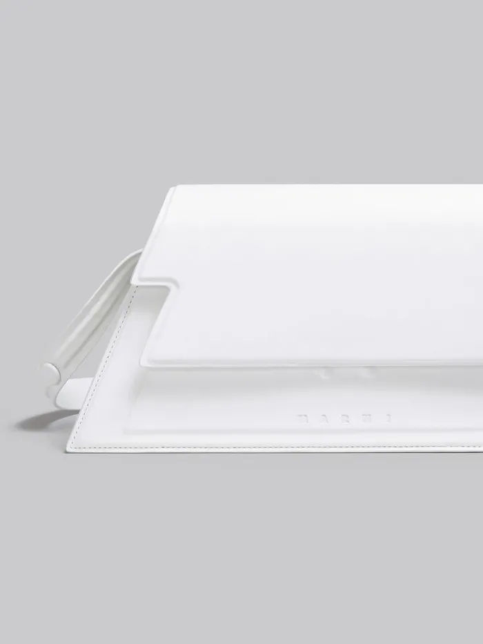 Medium Trunkoise Bag In Smooth White Leather Women Marni Shoulder Bags