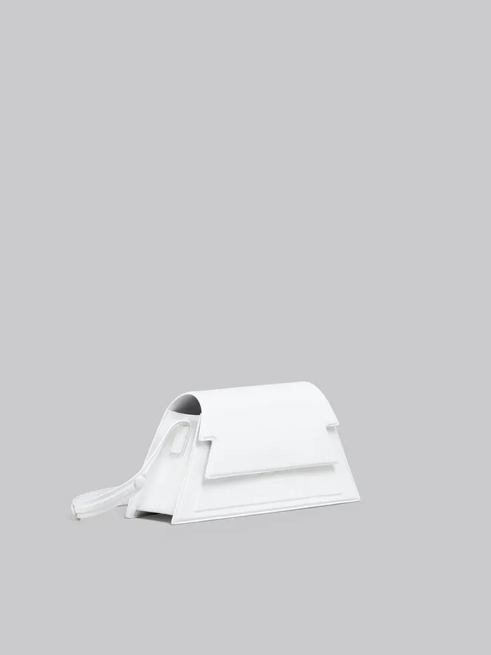 Medium Trunkoise Bag In Smooth White Leather Women Marni Shoulder Bags