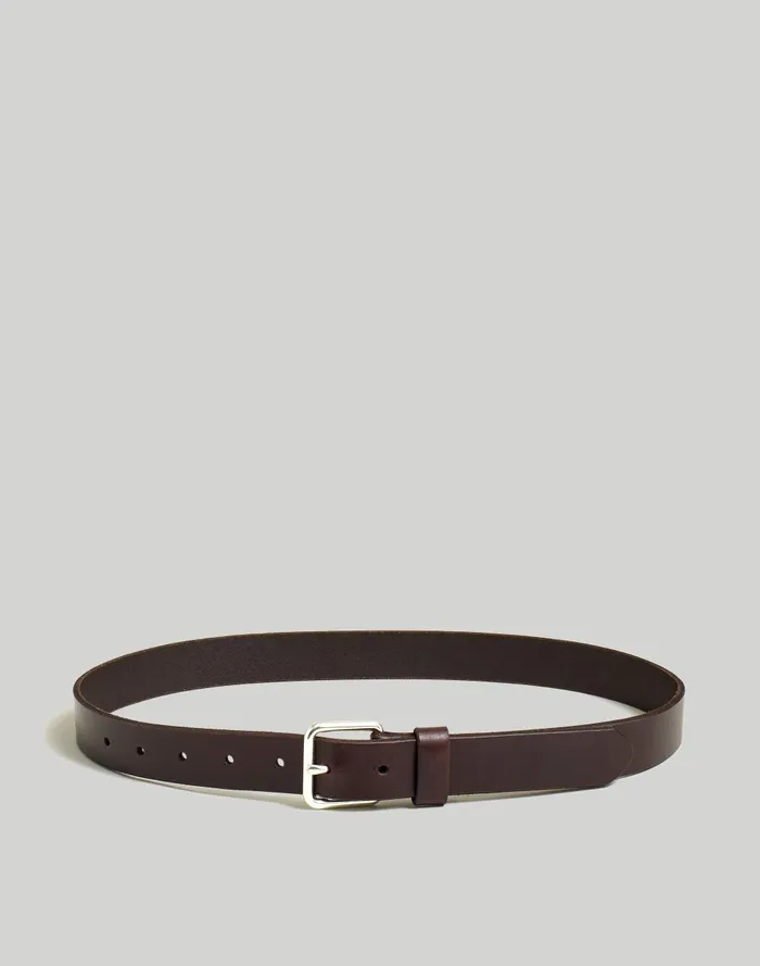 Men Belts Madewell Narrow Leather Belt