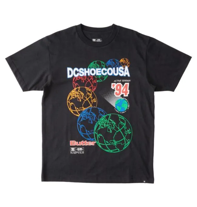 Men Clothing DC Men039s Butter Goods X DC World Heritage TShirt Black