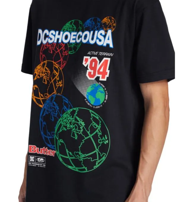 Men Clothing DC Men039s Butter Goods X DC World Heritage TShirt Black Men Clothing DC Men039s Butter Goods X DC World Heritage TShirt Black