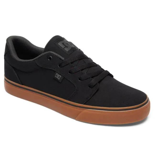 Men Essentials DC Men039s Anvil Canvas Shoes BlackGum