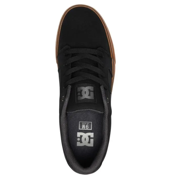 Men Essentials DC Men039s Anvil Canvas Shoes BlackGum
