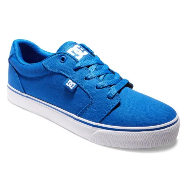Men Essentials DC Men039s Anvil Canvas Shoes BlueWhite