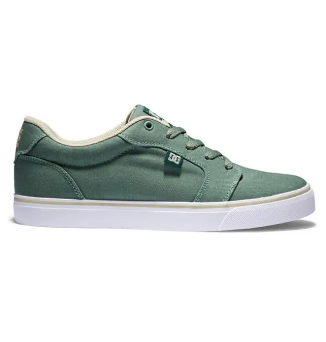 Men Essentials DC Men039s Anvil Canvas Shoes GreenWhite