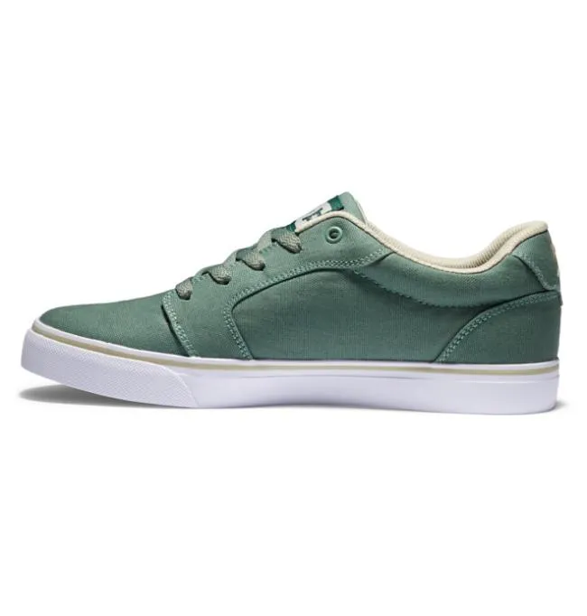 Men Essentials DC Men039s Anvil Canvas Shoes GreenWhite Men Essentials DC Men039s Anvil Canvas Shoes GreenWhite