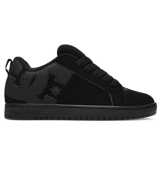 Men Essentials DC Men039s Court Graffik Shoes BlackBlackBlack